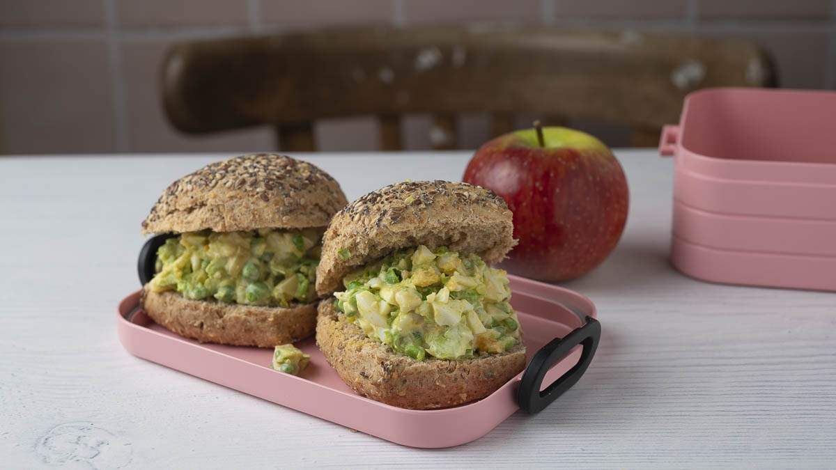 Eiwitrijke lunchbox | Broodje eisalade speciaal