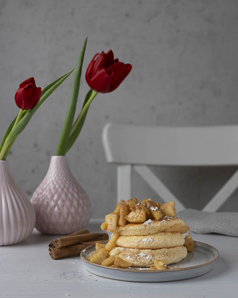 Fluffy Pancakes Met Appel