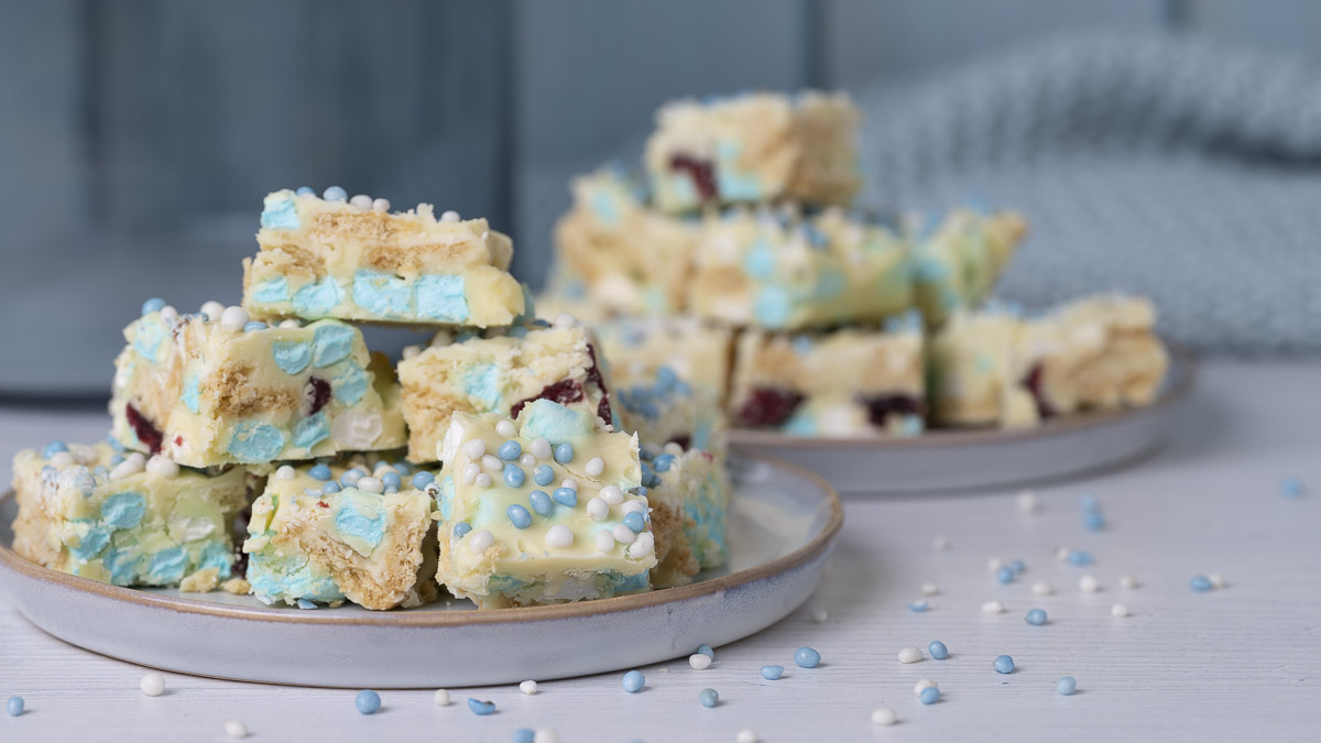 Blauwe Rocky Road | Kraamtraktatie